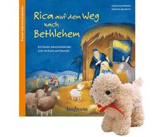 Rica auf dem Weg nach Bethlehem mit Stoffschaf. Ein Poster-Adventskalender zum Vorlesen und Basteln (Adventskalender mit Geschichten für Kinder / Ein Buch zum Vorlesen und Basteln)