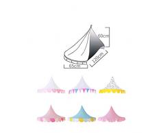 GQCDQ Indoor Kinder Himmelbett Zelte, Prinzessin Bett Markise Spielzelt mit Gaze Vorhänge für Baby Kinder lesen Spiel Zelt Kinderbett und Schlafzimmer Dekoration 65x120x60cm-B