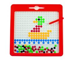 Beleduc Große magnetische Zeichentafel Kunterbunt mit Magnetstift