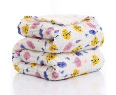 Yipianyun Baby Musselin Swaddle Decke Tücher- 110X110 cm Baby Bambus Baumwolle Swaddle Wrap, Aufstoßen Tuch & Deck Kinderwagen - Spucktücher & Buggy Cover Für Junge Und Mädchen,5