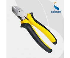saipwell Diagonal Zange lf01,8, Double Farbe TPE Griff, chrom-Finish, Rutschauto Verpackung