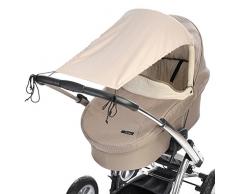 DIAGO Mikrofaser Sonnensegel Kinderwagen, beige