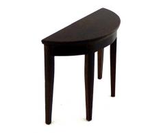 Melody Jane Puppenhaus Eiche Dunkel Halbmond Tisch Miniatur 1:12 Maßstab Flur Möbel