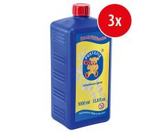 Pustefix Nachfüllflasche Maxi I 3 x 1000 ml Seifenblasenflüssigkeit I Bubbles Made in Germany I Seifenblasen für Hochzeit, Kindergeburtstag, Polterabend I Seifenblasen für Kinder & Erwachsene