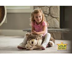 Wild Republic 82332 - Floppies, Wolf, 76 cm - Kuscheltier aus Plüsch