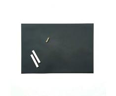 easydruck24de Magnethaftende Tafel-Folie im 3er Set I Kreide und Magnete I DIN A4 I Wand-Tafel beschreibbar zuschneidbar Rückseite selbstklebend schwarz I mag_216