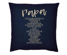 Art & Detail Shirt Kissen: Papa Dad Vatertag Papa LieblingsMensch KuschelTiger - als Geschenk