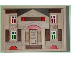 Ebert Holzbaukasten Antik 71 Teile Erzgebirge