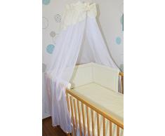 Betthimmel Chiffon Himmel für Baby Bett Deko Himmel Sterne D19