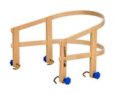 Unbekannt Schlitten Lehne aus lackiertem Buchenholz Holzlehne für Davos Schlitten