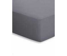 schlafgut Mako-Jersey Kinder-Spannbetttuch 50041 65x135 graphit