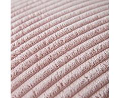 MIULEE 2er Set Kordsamt Zierkissenbezug ohne Füllung-Zierkissenhülle Dekorative Kissenbezug Dekokissen Kissenhülle mit Verstecktem Reißverschluss 18x18 inch 45 x 45 cm Rosa