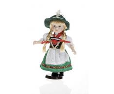 Sammlerpuppe, Porzellanpuppe, Trachtenpuppe Tracht Puppe Mädchen 30cm 111521