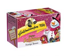 Goldmännchen Tee Beeren-Schlitten Winterliche Beeren, Früchtetee, Früchtemischung20 einzeln versiegelte Teebeutel
