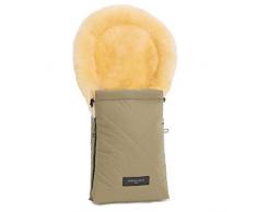Lammfell-Fußsack OSLO für Babywanne von WERNER CHRIST BABY – universal Winterfußsack aus medizinischem Fell, für Tragetasche, Babyschale & Kinderwagen, in sahara (beige)