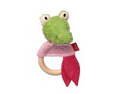 Sigikid 42143 Holz-Greifling, Krokka Mokka, Grün, 14 x 9 x 8 cm