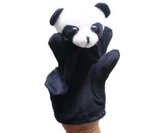 Ouneed - 1 Stücke Handpuppen Spielhandschuh Safari – Fingerpuppen-Handschuh Mini Plüsch Puppe Spielzeug Tierspiele Baby Tierhandpuppen aus Plüsch Handspielpuppe Plüsch Puppe Mini Tier Cartoon (Panda)