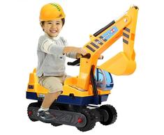 Smibie Sitzbagger Neue Kinder Spielzeug Caterpillar Bagger LKW Spielzeug Sandbagger für Kinder mit Schaufel Arm Claw