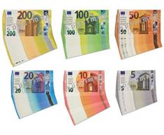 Betzold 2461 - Spielgeld Euro-Scheine Kinder 130 Stück, reißfeste hygienische Folie - Rechnen Spielzeuggeld Rechengeld