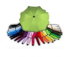 BAMBINIWELT Sonnenschirm für Kinderwagen Ø68cm UV-Schutz50+ Schirm Sonnensegel Sonnenschutz (Hellgrün)