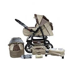Bergsteiger Rio Kombikinderwagen + Softtragetasche + Wickeltasche (10 - Teile)