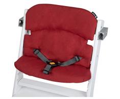 Safety 1st 2003668000 Timba Comfort Cushion, Hochstuhl-Sitzkissen, schnelle und einfache Befestigung, waschbar, bietet dem Kind noch mehr Komfort, Ribbon Red Chic, rot, 150 g