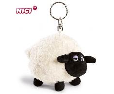 NICI Schlüsselanhänger Shirley das Schaf 10 cm – Kuscheltier Shirley als Shaun das Schaf Kuscheltieranhänger mit Schlüsselring für Schlüsselband, Schlüsselbund, Schlüsselhalter & Schlüsselkette –33099