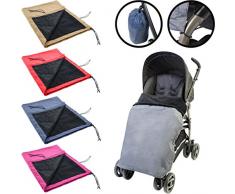 Kinderwagendecke / Winddecke (Das ganze Jahr einsetzbar) für Kinderwagen / Buggy / Babyschale (Alternative zum Fußsack) (PINK)