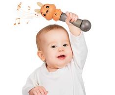 TUMAMA Baby Musik Spielzeug,babyspielzeug mit Musik und Lichter,Musikinstrument Lernspielzeug Geschenke für Babys Kleinkinder Jungen 3, 6, 9, 12 Monate&Up(Orange)