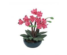 Xiton 01.12 Puppenhaus Dekoration Simulative Magnolia Topf Harz Magnolia Ornament Garten Zubehör Miniatur-Spielzeug für Puppenstuben 1PC