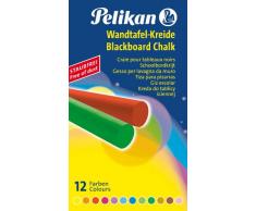 Pelikan 701367 Wandtafelkreide 745/12, 12 x 12 x 90 mm, farbig sortiert