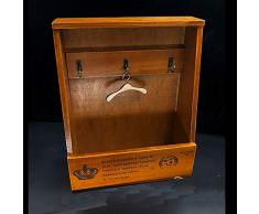 Clicked 1/6 Maßstab Kleiderschrank aus Holz Aufhänger für 12 Action-Figur-Zubehör Puppen Dekoration Miniatur-Möbel