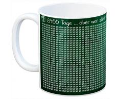 Tafel des Lebens - Tasse zum 23. Geburtstag - 8400 Tage gelebt - eine coole Tasse von trendaffe - passende weitere Begriffe dazu: 23 Jahre alt Geschenkidee Geburtstagstasse Geburtstagsgeschenk Tafel Schule Kreide Schwamm originell