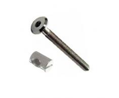 Bett-Schrauben M6x60mm mit 12,5mm Quermuttern, Kinderbett/Möbel/Ikea je 4 Stück