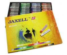Honsell 47654 - Jaxell Pastellkreide, eckige Form, 60er Set, für flächiges und präzises Arbeiten, satte, lichtechte Farben, ideal für Künstler, Hobbymaler, Kinder, Schule, Kunstunterricht
