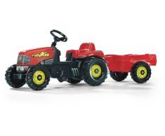 Rolly Toys rollyKid-X Trettraktor (mit Anhänger, Drehschemellenkung, Alter 2,5 - 5 Jahre, Heckkupplung) 012121