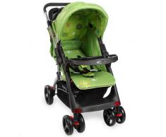 Kinderwagen RANGER S4-2 Gepolsterter 5-Punkt Sicherheitsgurt Grün