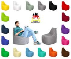 Lacasa Sitzsack XL-XXL Outdoor Indoor- Wasserdicht Wetterfest-Bodenkissen Sitzkissen Beanbag- Erwachsene Kinder- Gaming Sessel- EPS StyroporFüllung- Hochwertiges Oxford 600D (XL - 69 cm Ø, Anthrazit)