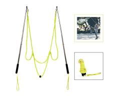 Ubitree Stab Seifenblasen, Riesenseifenblasen stäbe, aus Edelstahl, Seifenblasen Stab Riesig, das Teleskopische Entwurfs Einfache Tragen, für Partys, Outdoor, Garten (Schwarz)