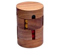 Revolve - Zauberwürfel - Dreh-Puzzle - Kugelpuzzle - Denkspiel - Knobelspiel - Geduldspiel - Logikspiel aus Holz