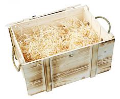 Weinkiste 6er geflammt inkl. Holzwolle / Holzkiste / Geschenkbox / Aufbewahrungsbox / Überraschungskiste / Weinbox / Hochzeitskiste (6er Weinbox)