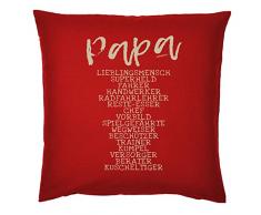 Art & Detail Shirt Kissen: Papa Dad Vatertag Papa LieblingsMensch KuschelTiger - als Geschenk