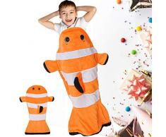 Catalonia Findet Nemo Schwanz Decke für Kinder, Super Weich und Bequem Alle Jahreszeiten Schlafsack Sofa Wohnzimmer Quilt, Große GeburtstagWeihnachten und Urlaub Geschenke für Junge girls, 132 x 63 cm