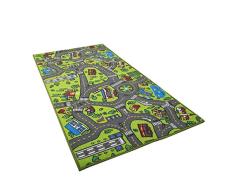 Heaviesk Auto Teppich Kind für Spielzeug-Autos Spielzimmer und Klassenzimmer Multi Farbe Aktivität Centerp Spiel-Matte Safe and Fun Spieldecke für Jungen und Mädchen