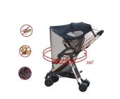 Baby UV-Schutz Sonnensegel Sonnenschutz Sonnenschirm mit Sonnenverdeck Insektenschutz Sonnendach für Buggys und Kinderwagen Babywagen