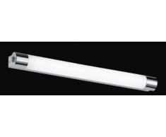 Trio Leuchten LED-Bad-Wandleuchte in Chrom, inklusive 1 x 9W LED mit Schalter und Steckdose, Breite 64 cm 281570906