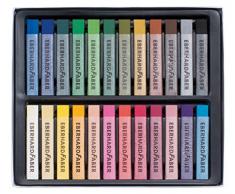 Staedtler Softpastellkreiden, hoher Grad an Lichtbeständigkeit, weicher Abstrich, leicht verwischbar, Kartonetui mit 24 brillanten Farben, 2430 C24