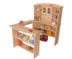 Kinder-Kaufmannsladen 3010G - Holz-Kaufladen - Marktstand - Kinder-Einkaufsshop …