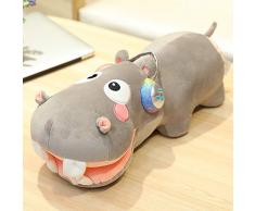 weiqiang Nilpferd Plüschtier Puppe Bett süß begleiten Sie Schlaf Puppe Mädchen Puppe Mädchen Kissen Langen Streifen Kissen 40cm C