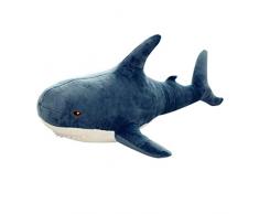 Toyvian 45Cm Hai Plüsch Stofftier Spielzeug Puppe Geschenke für Mädchen Kinder Valentinstag Freundin Dunkelblau